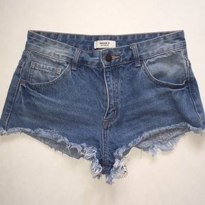 forever21 denim shorts